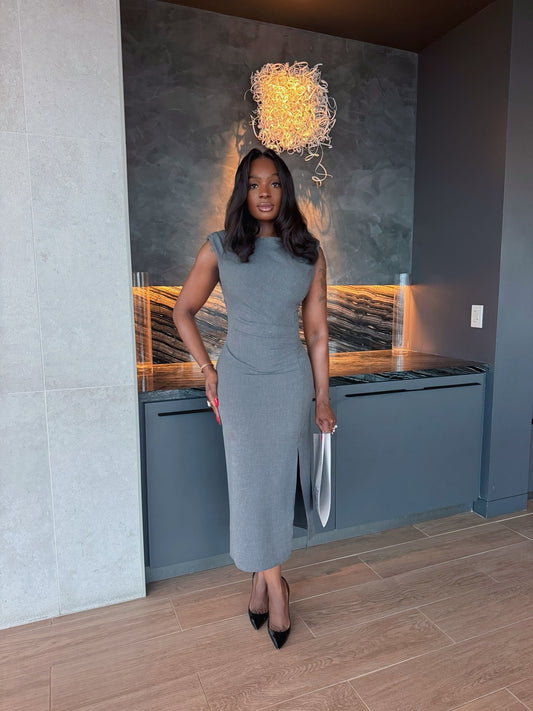 Femme d’Affaires Dress - Grey