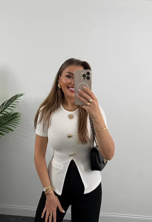 Statement Blouse - White